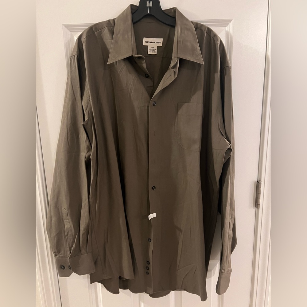 Pronto Uomo Charcoal Dress Shirt